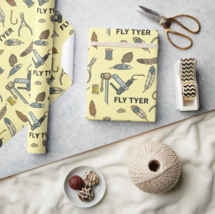 Fliegenbindemuster, Fliegenbindematerialien und -w Geschenkpapier