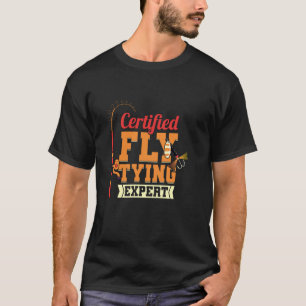 Fliegenbinder Trockenfliegen-Angeln Forelle Angler T-Shirt