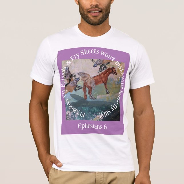 Fliegenblätter machen Ihre Pferdefliege nicht albe T-Shirt (Vorderseite)