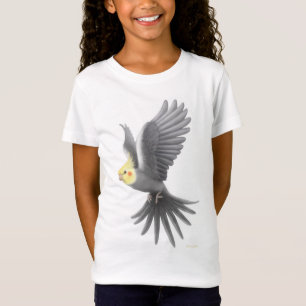 Fliegencockatiel-Mädchenbabydoll-Shirt T-Shirt