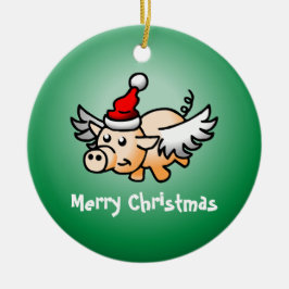 Fliegend Weihnachtsfeiertag Keramik Ornament