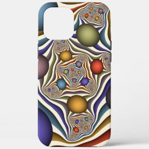 Fliegende bunte moderne abstrakte Fraktalkunst Case-Mate iPhone Hülle