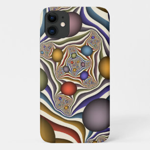 Fliegende bunte moderne abstrakte Fraktalkunst Case-Mate iPhone Hülle