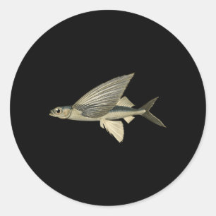 Fliegende Fische Fliegen Runder Aufkleber