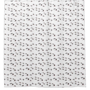 Fliegende Flamingos Duschvorhang (Farbe wählen)