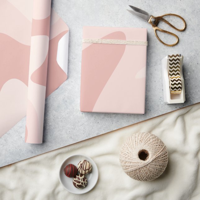 Fliegende Flüsse Mute Pink Geschenkpapier (Basteln)