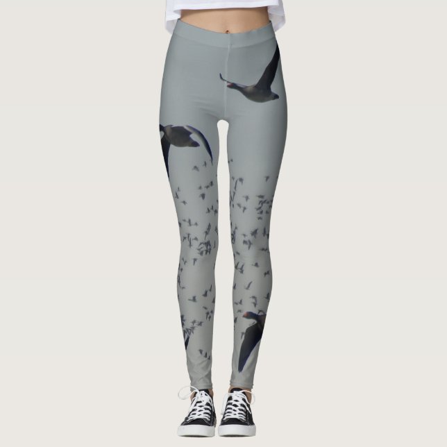 Fliegende Gänse Leggings (Vorderseite)
