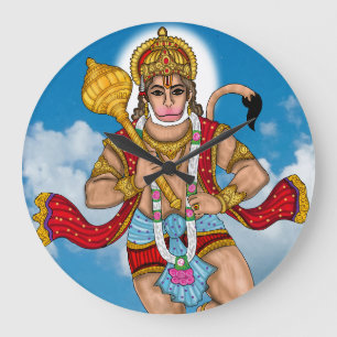 Fliegende Hanuman-Wanduhr Große Wanduhr
