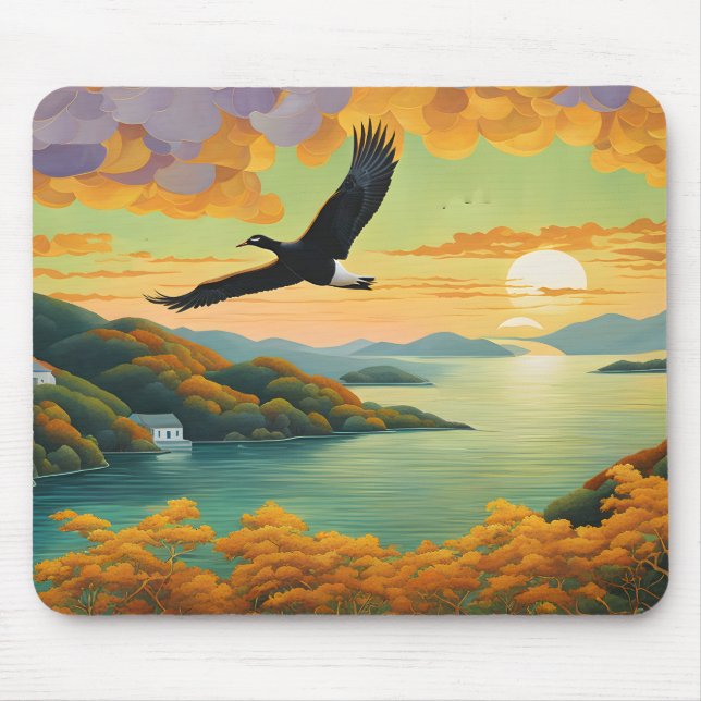 Fliegende Heimat Mousepad (Vorne)