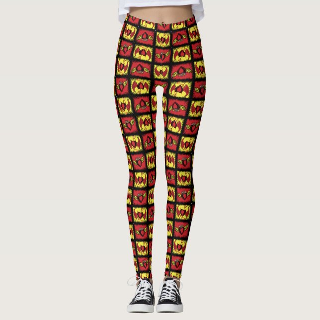 Fliegende Herzen Leggings (Vorderseite)