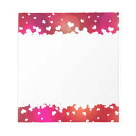 Fliegende Herzklammer - Notepad Notizblock