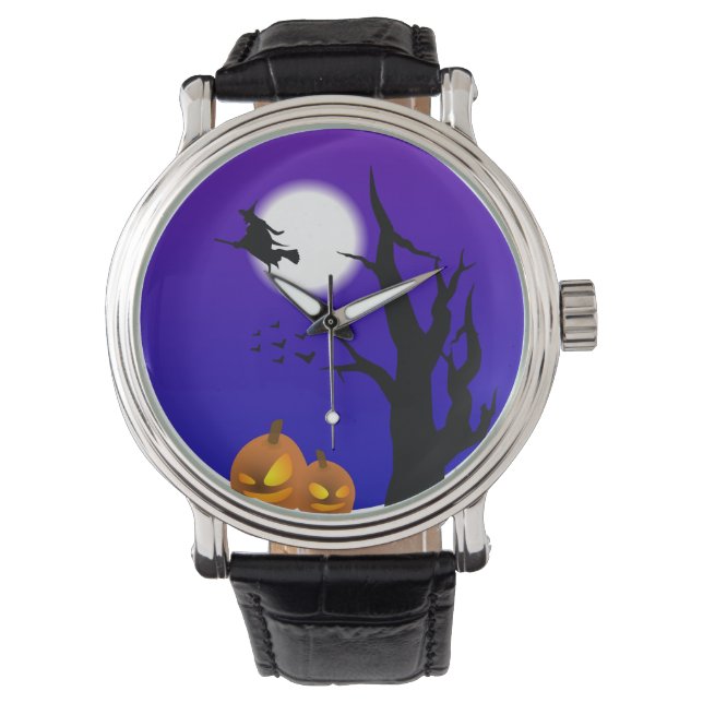 Fliegende Hexenserie Armbanduhr (Vorderseite)