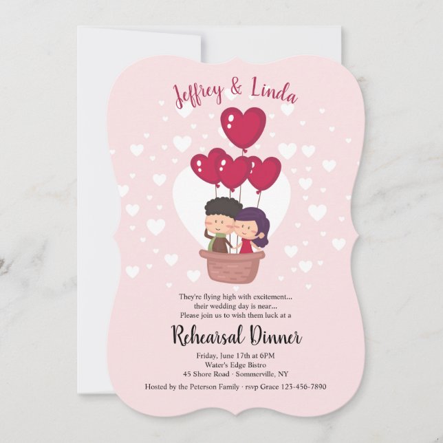 Fliegende hohe Einladung (Vorderseite)