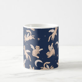 Fliegende Katze Galaxie  Kaffeetasse