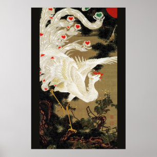 FLIEGENDE LIEBES PHOENIX, Federn, Herzen Valentins Poster