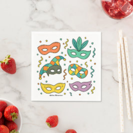 Fliegende Masken Serviette