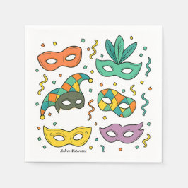 Fliegende Masken Serviette