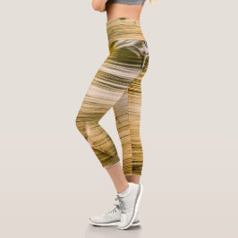 Fliegende Möwen - abstrakt Capri Leggings