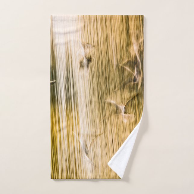 Fliegende Möwen - abstrakt Handtuch (Handtuch)