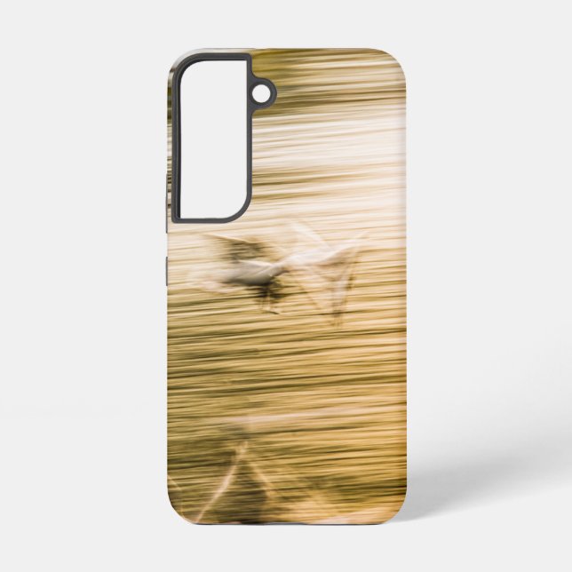 Fliegende Möwen - abstrakt Samsung Galaxy Hülle (Rückseite)