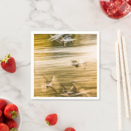 Fliegende Möwen - abstrakt Serviette