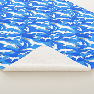 Fliegende Möwen am Himmel blau Sherpadecke