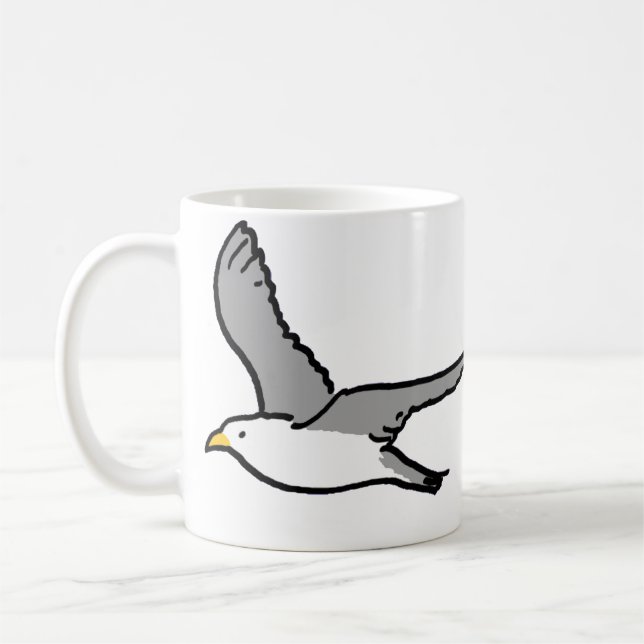Fliegende Möwen Kaffeetasse (Links)