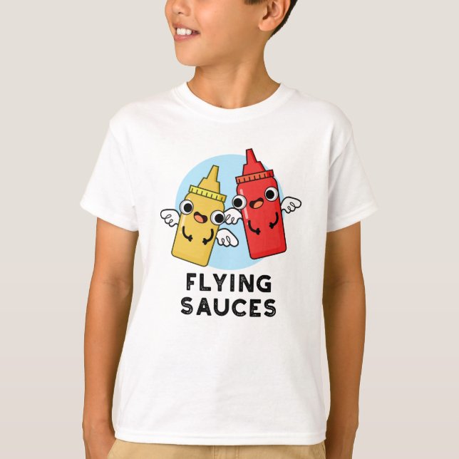 Fliegende Sauces Funny Food Puff T-Shirt (Vorderseite)