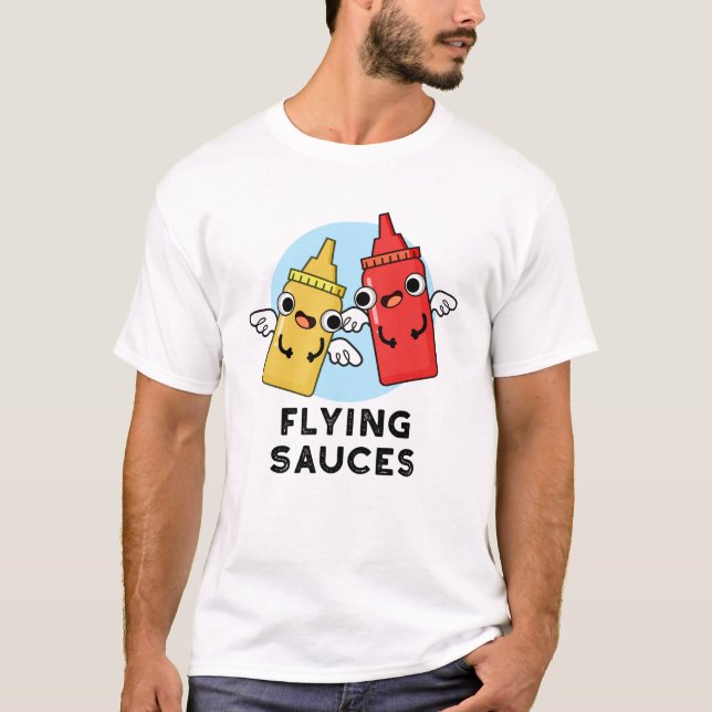Fliegende Sauces Funny Food Puff T-Shirt (Vorderseite)
