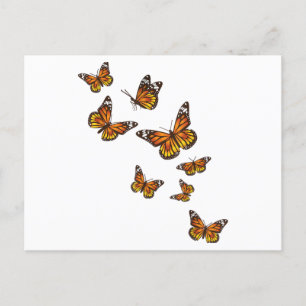 Fliegende Schmetterlinge - Schmetterling Lover Gar Postkarte
