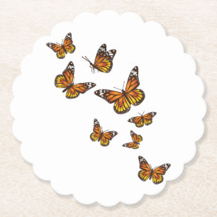 Fliegende Schmetterlinge - Schmetterlingsliebhaber Untersetzer