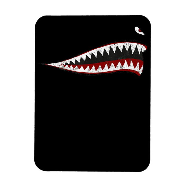 Fliegende Tigers Shark Mouth - Geschenke für Haifi Magnet (Vertikal)