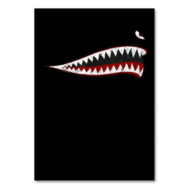 Fliegende Tigers Shark Mouth - Geschenke für Haifi Tischnummer (Vorderseite)