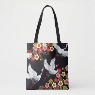 Fliegende Vögel: Krane Heron Japanisch. Tasche