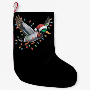 Fliegende Weihnachtsmann-Ente Weihnachtsbeleuchtun Kleiner Weihnachtsstrumpf