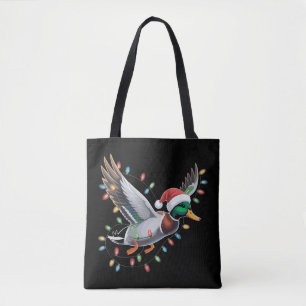 Fliegende Weihnachtsmann-Ente Weihnachtsbeleuchtun Tasche