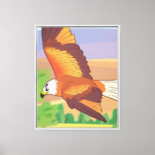 Fliegender Adler Leinwanddruck