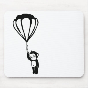 fliegender Affe: Heißluftballon Mousepad
