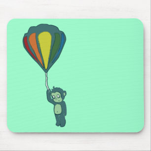 fliegender Affe: Heißluftballon Mousepad