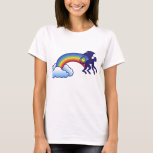 Fliegender Affe Regenbogen T-Shirt