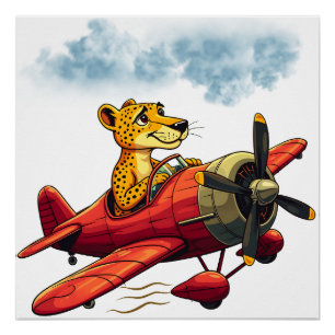 Fliegender Gepard Poster