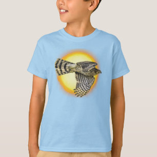 Fliegender Habicht Feuer T-Shirt
