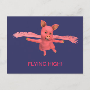 Fliegender Hochteil Postkarte