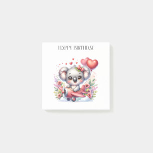 Fliegender Koala Geburtstag Post-it Klebezettel