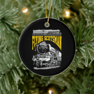 Fliegender Schotte 1923 LNER-Zug. Dampflokomotive. Keramik Ornament
