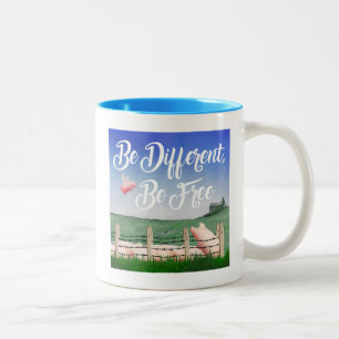 Fliegender Schwung Zweifarbige Tasse