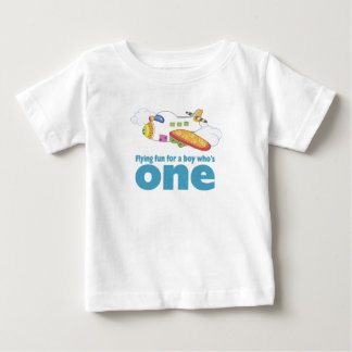 Fliegender Spaß für einen Jungen, der 1 ist Baby T-shirt