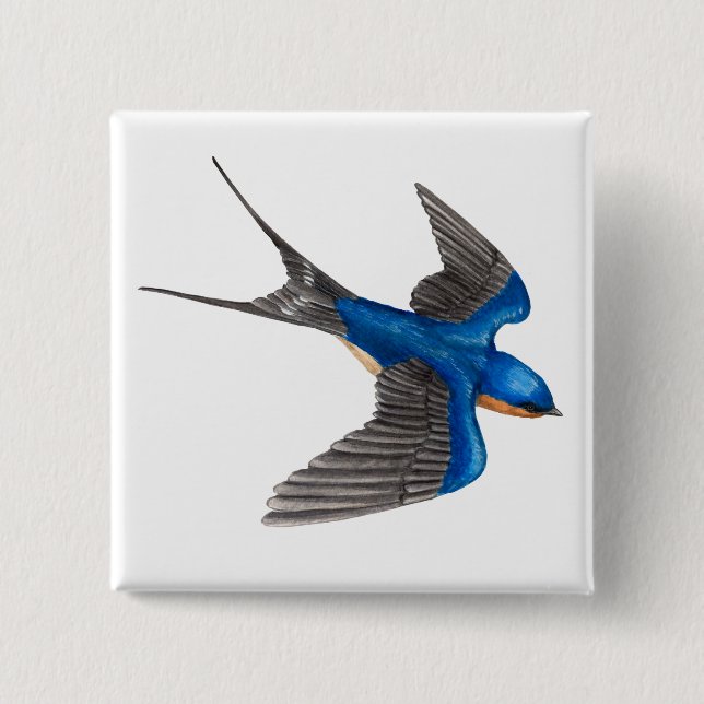 Fliegender Stall-Schluckknopf Button (Vorderseite)