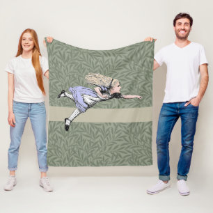 Fliegendes Alice Wonderland Abenteuer Vintage Tenn Fleecedecke