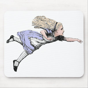 Fliegendes Alice Wonderland Abenteuer Vintage Tenn Mousepad